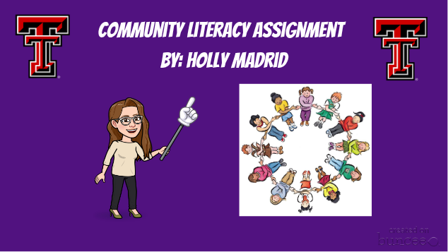 Buncee - Community Literacy Assignment